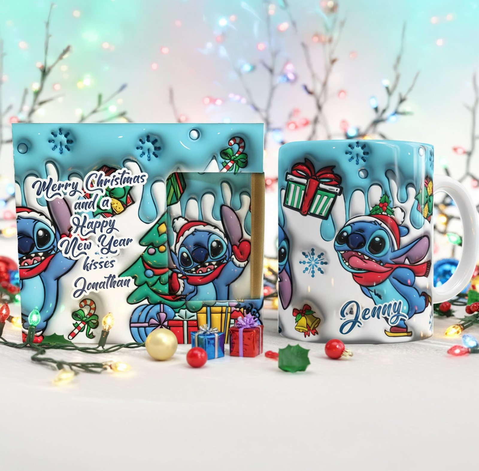 Stitchmas Skating Mug